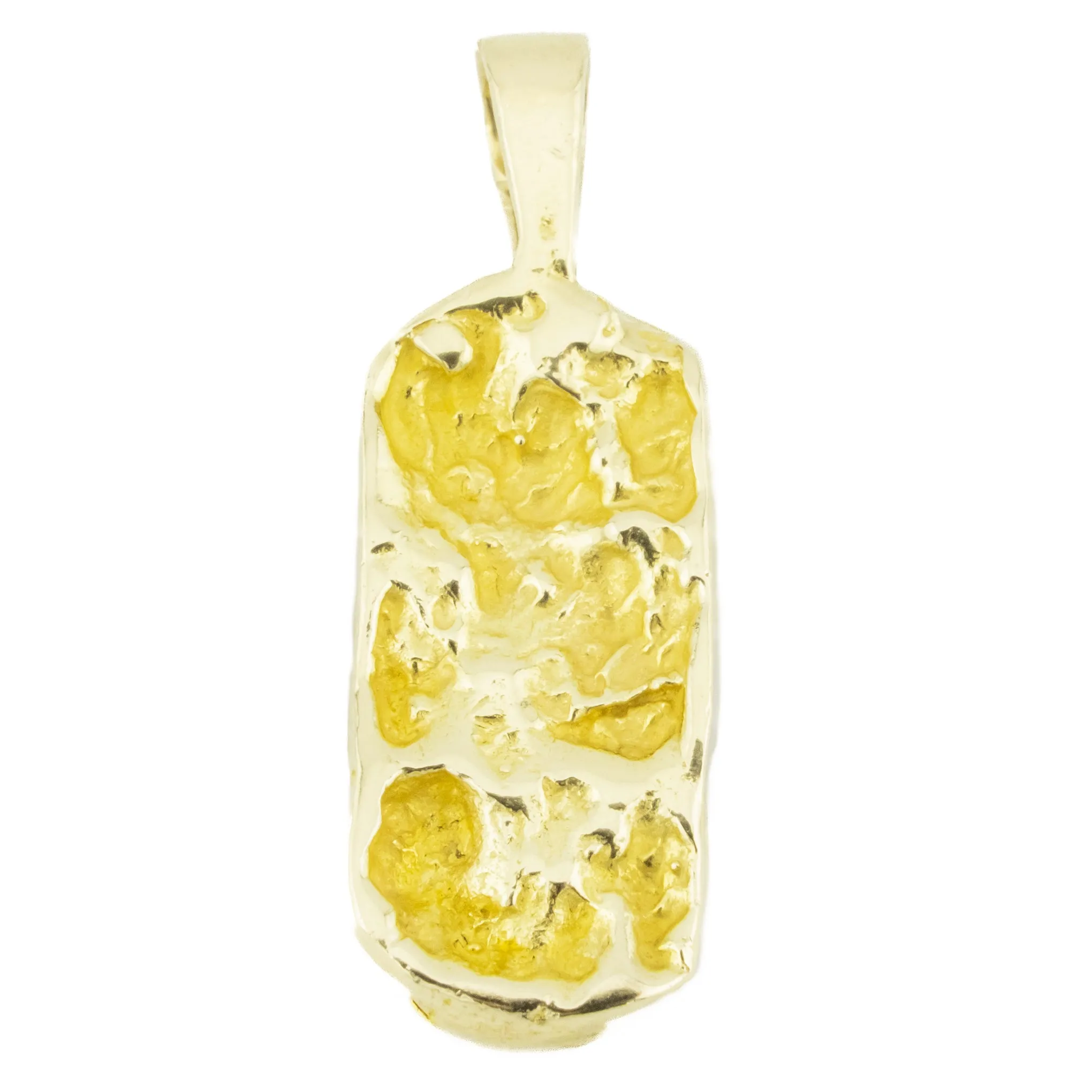 Gold Nugget Pendant in 14K Yellow Gold - 5.5 Grams