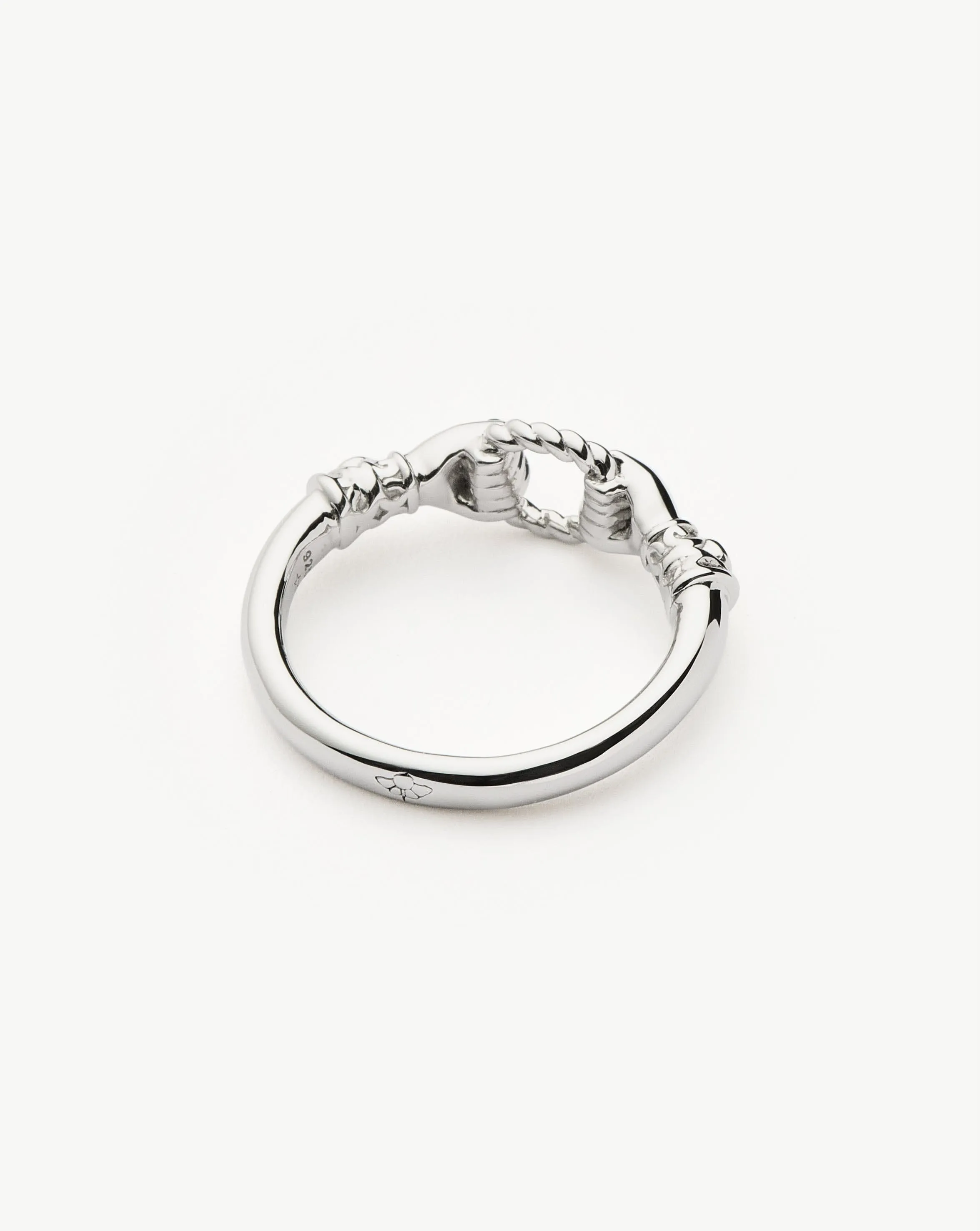 Harris Reed In Good Hands Stacking Ring | Sterling Silver/Cubic Zirconia & Black Onyx