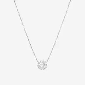 Hearts On Fire Aerial 18K White Gold Sol Halo Necklace HFNARSOL00908W