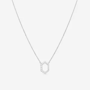 Hearts On Fire Charmed 18K White Gold Hex Pendant HFPCHX00218W