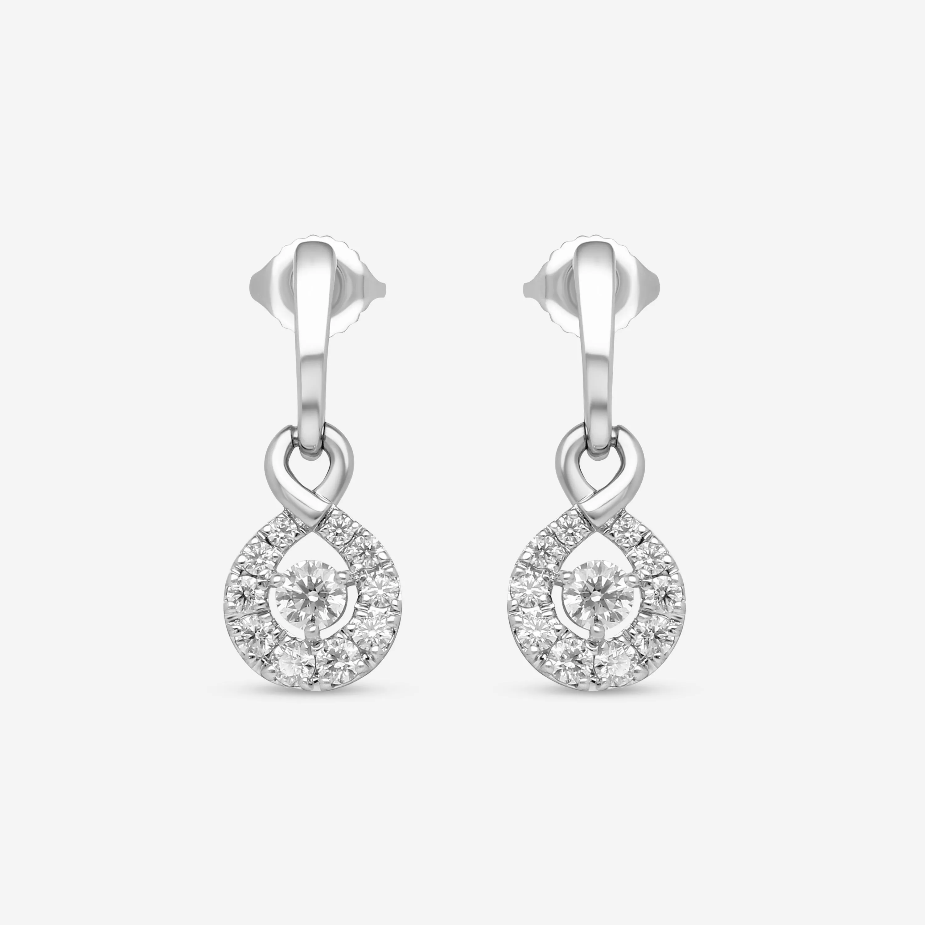 Hearts On Fire Optima 18K White Gold Diamond Drop Earrings HFEDOPD00908W