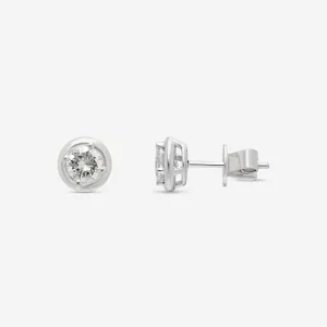 Ina Mar 18K White Gold Diamond Stud Earrings AER-19290