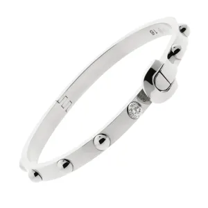 Louis Vuitton Diamond Gold Bangle Bracelet