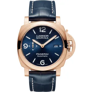 Luminor Marina Goldtech Sole Blu - 44mm PAM01112