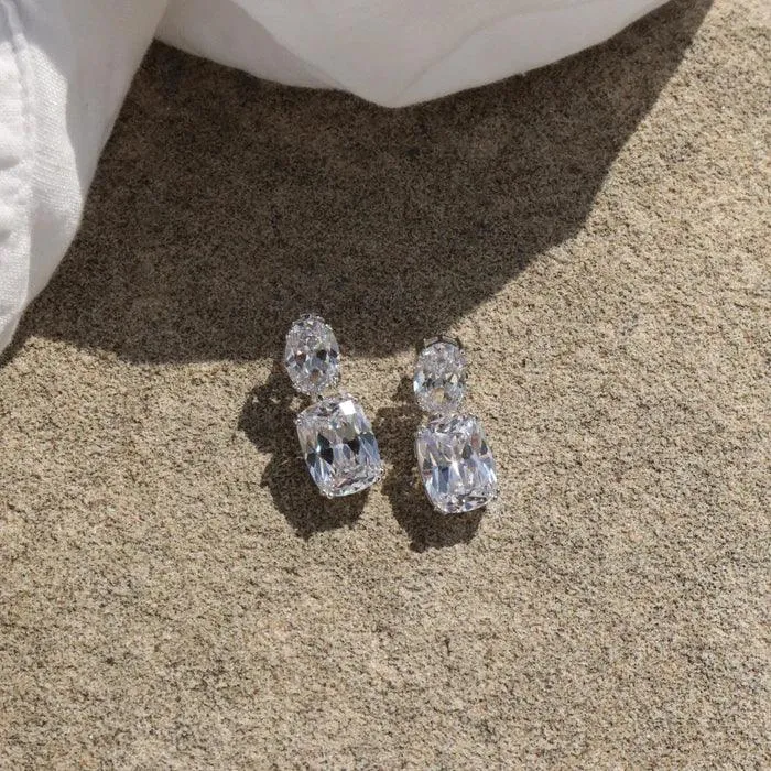 Mars - Stunning Cubic Zirconia Drop Earrings