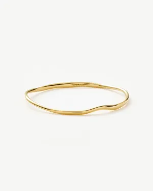 Molten Ripple Bangle | 18k Gold Vermeil