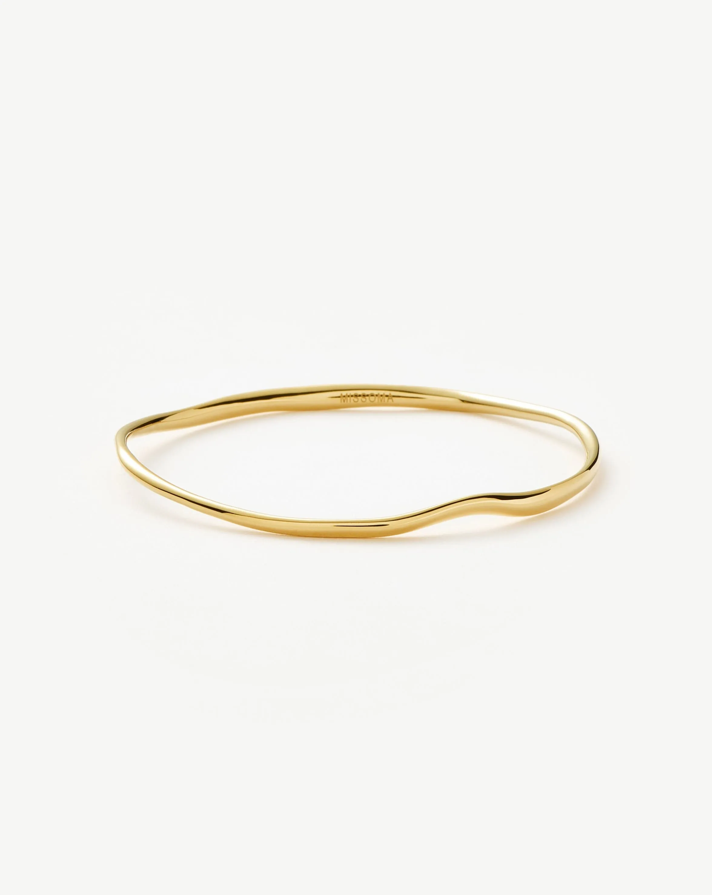 Molten Ripple Bangle | 18k Gold Vermeil