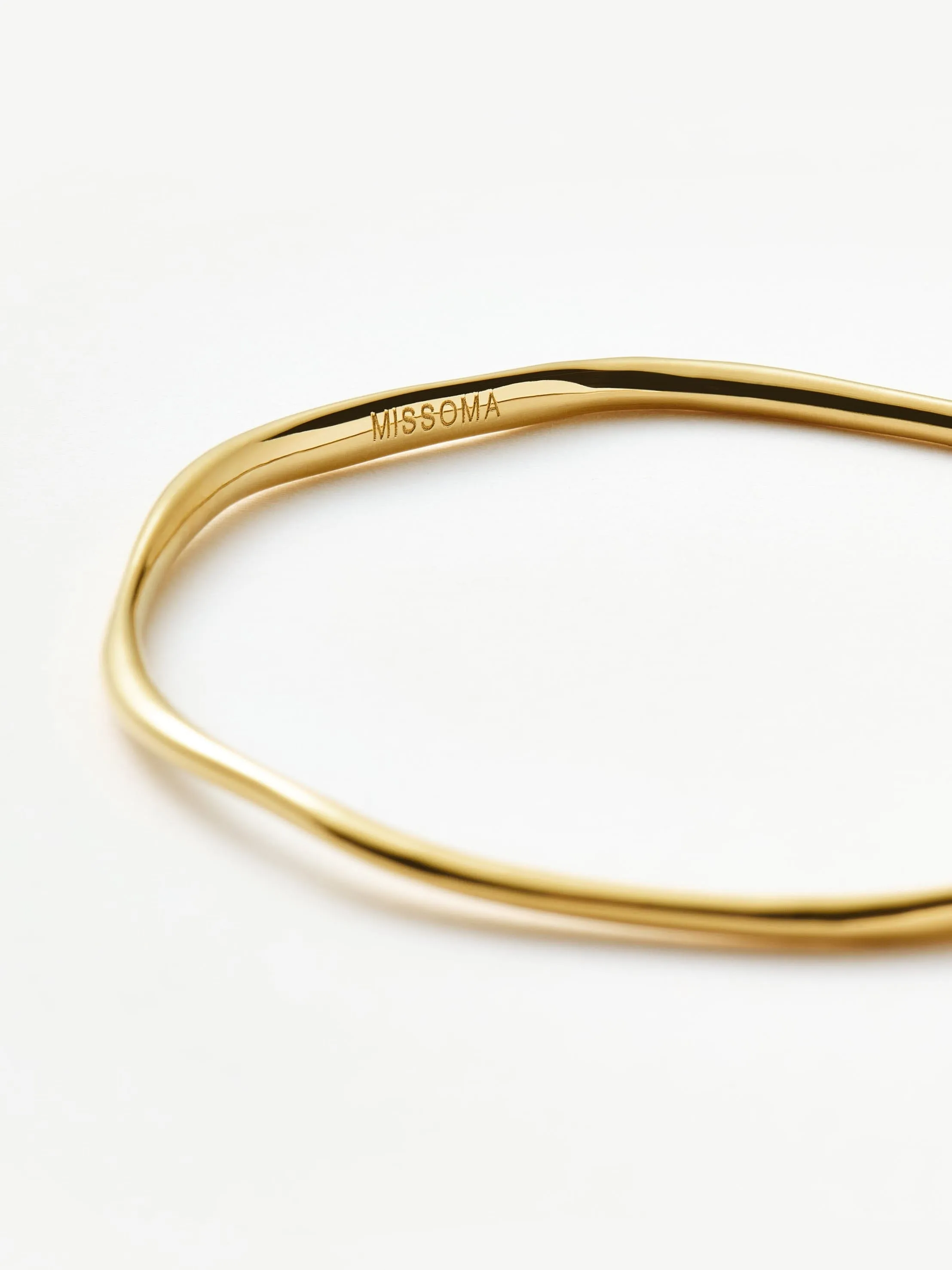 Molten Ripple Bangle | 18k Gold Vermeil