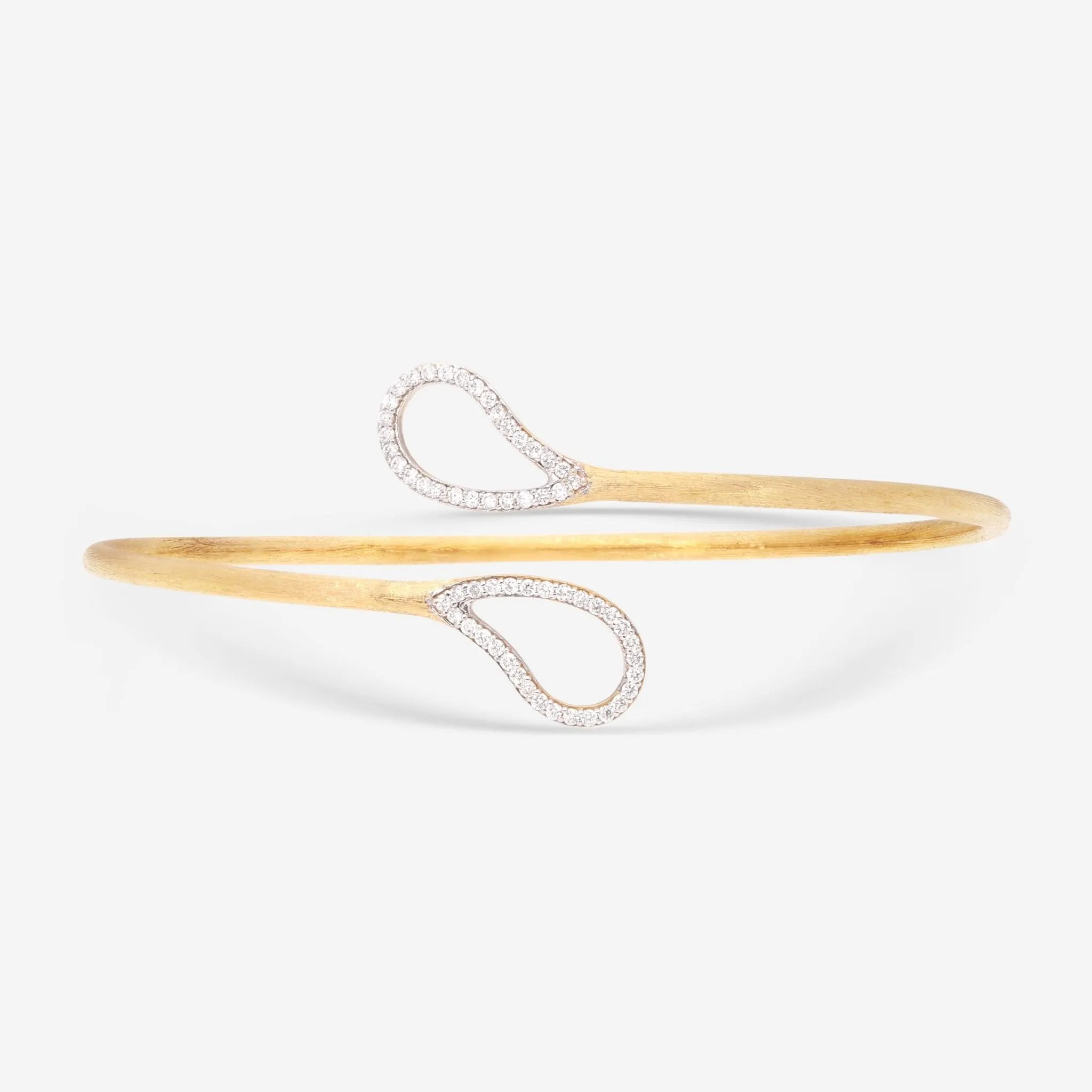 Nanis 18K Yellow Gold Diamond Bangle Bracelet BS18-569