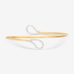 Nanis 18K Yellow Gold Diamond Bangle Bracelet BS18-569