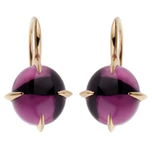 Pomellato 18k Rose Gold 16.60ct Amethyst Drop Earrings