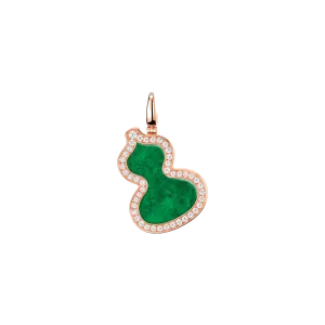 Qeelin Wulu Large Pendant Jade and Diamonds WUP25ABRGJE