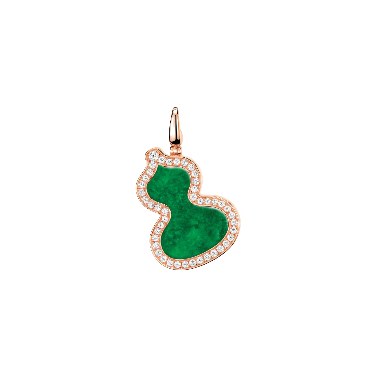 Qeelin Wulu Large Pendant Jade and Diamonds WUP25ABRGJE