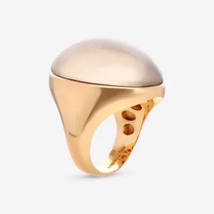 Roberto Coin 18K Rose Gold Satin Smoky Quartz Cocktail Ring Sz. 6.5 473494AX65J0