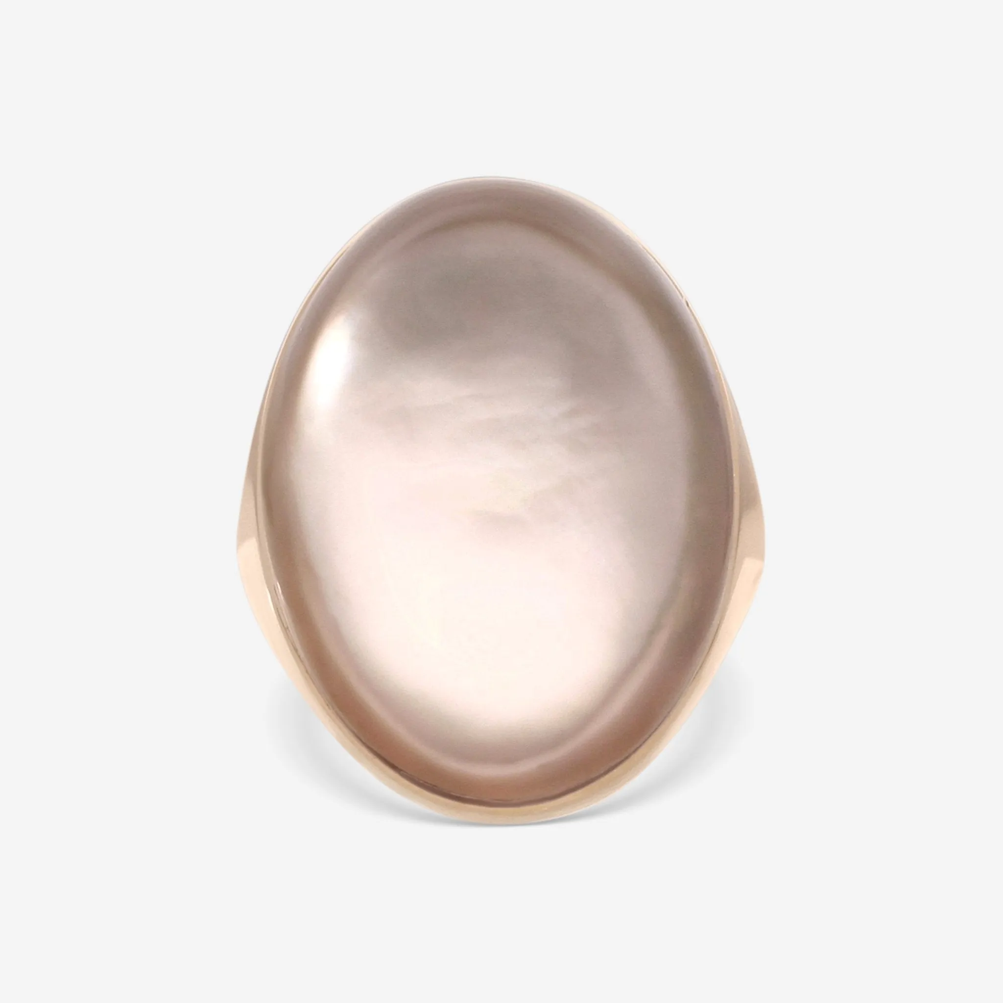Roberto Coin 18K Rose Gold Satin Smoky Quartz Cocktail Ring Sz. 6.5 473494AX65J0