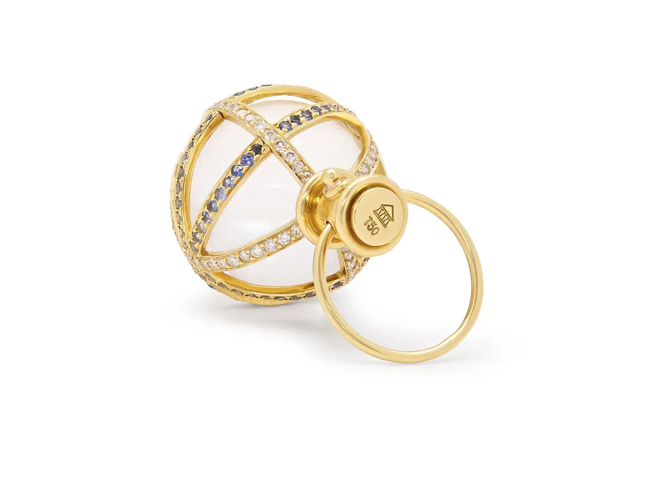 Temple St. Clair Diamond and Sapphire 'Cosmic Amulet' in 18K Gold