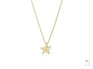 Tiffany & Co. Elsa Peretti Starfish Pendant 18K Yellow Gold with Chain