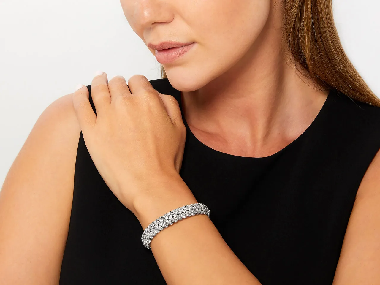 Tiffany & Co. 'Vannerie' Cuff Bracelet in Platinum