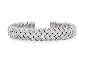 Tiffany & Co. 'Vannerie' Cuff Bracelet in Platinum