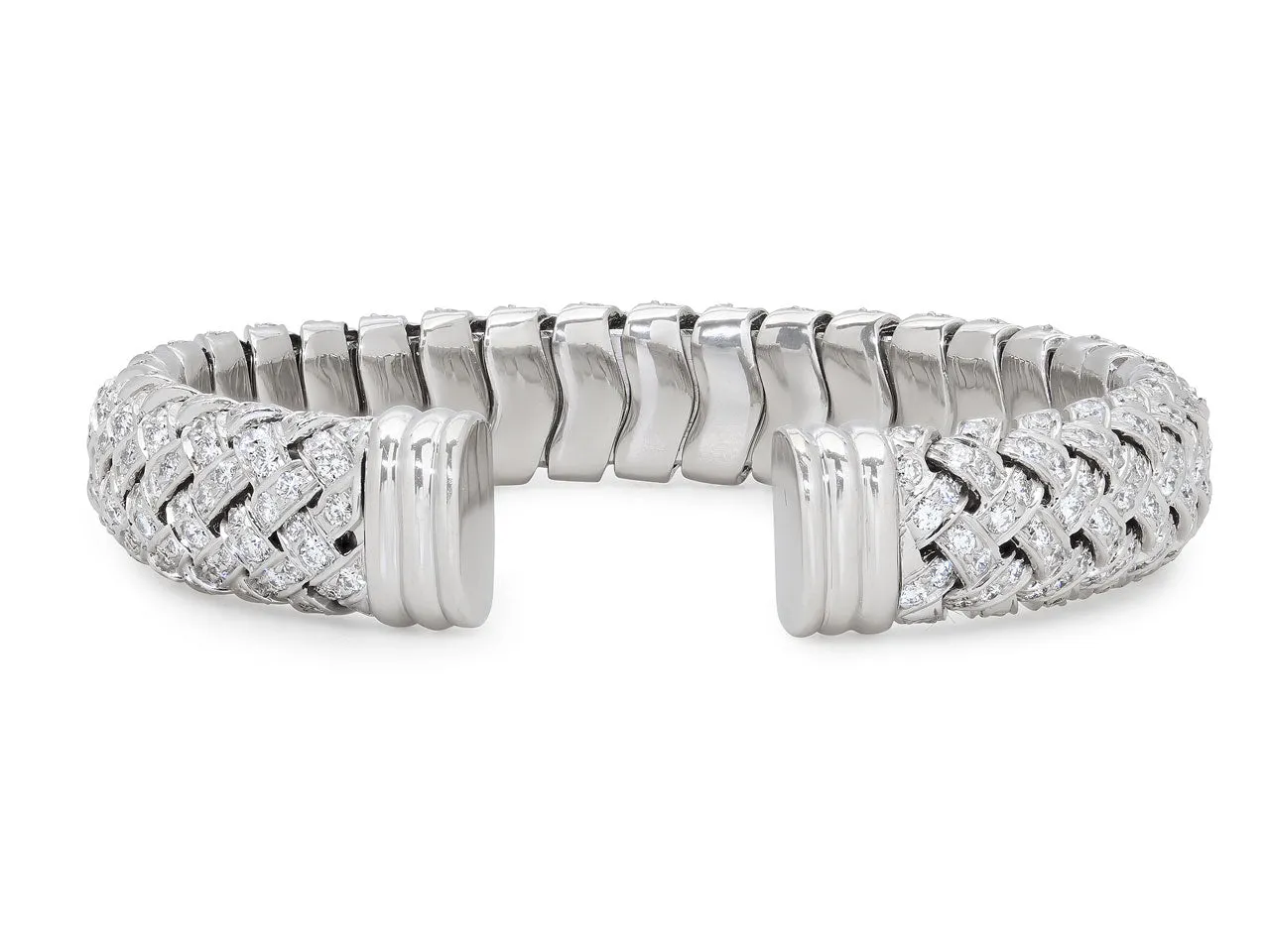 Tiffany & Co. 'Vannerie' Cuff Bracelet in Platinum