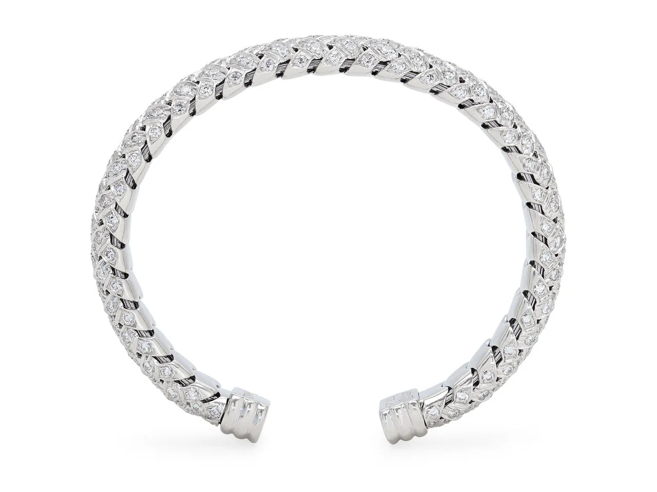 Tiffany & Co. 'Vannerie' Cuff Bracelet in Platinum
