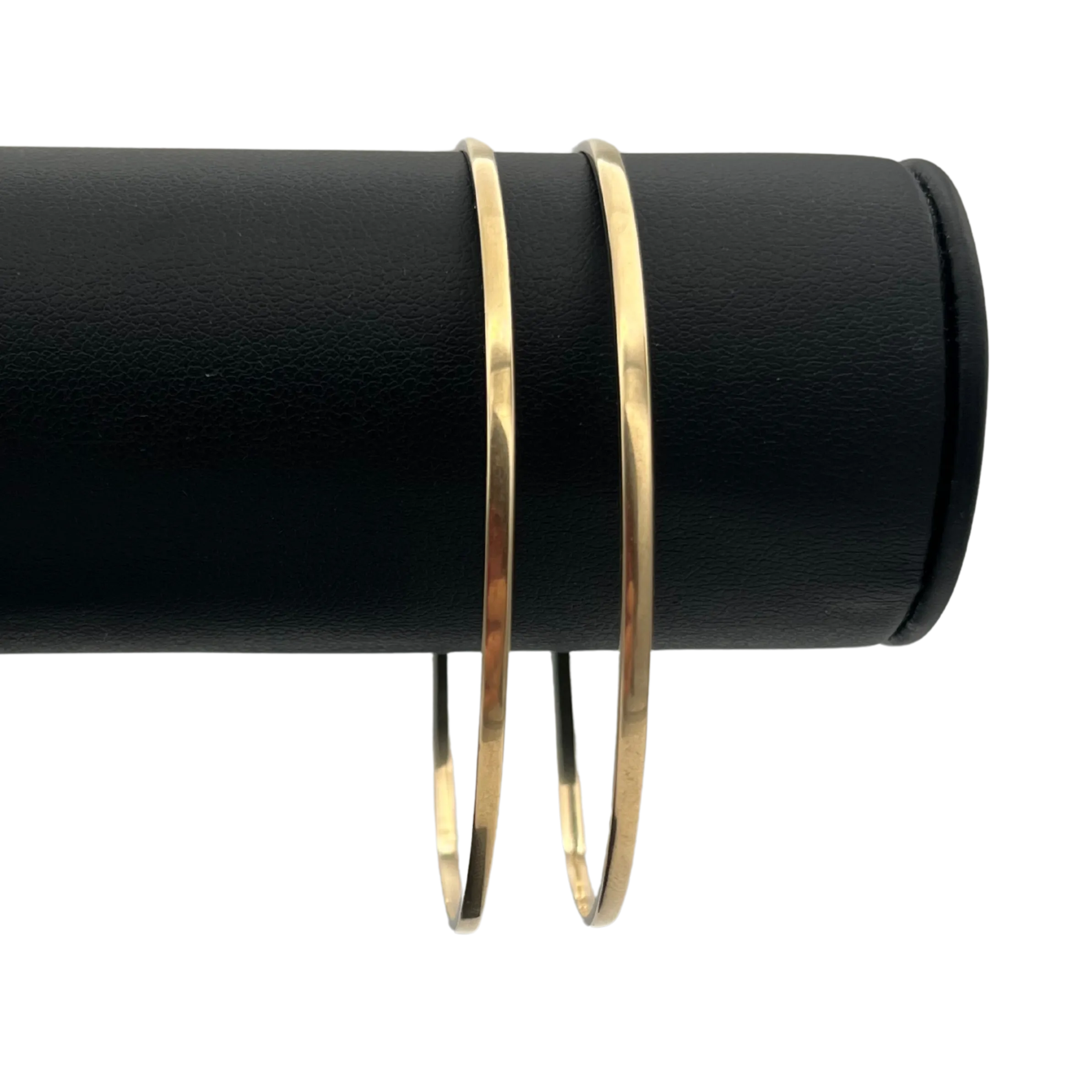 Vintage 14k yellow gold 2mm bangle high polish 2/2