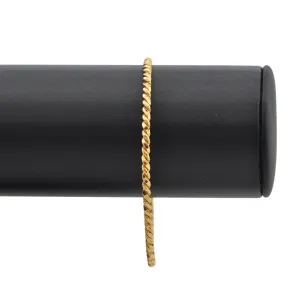 Vintage 18K Yellow Gold Bangle Bracelet