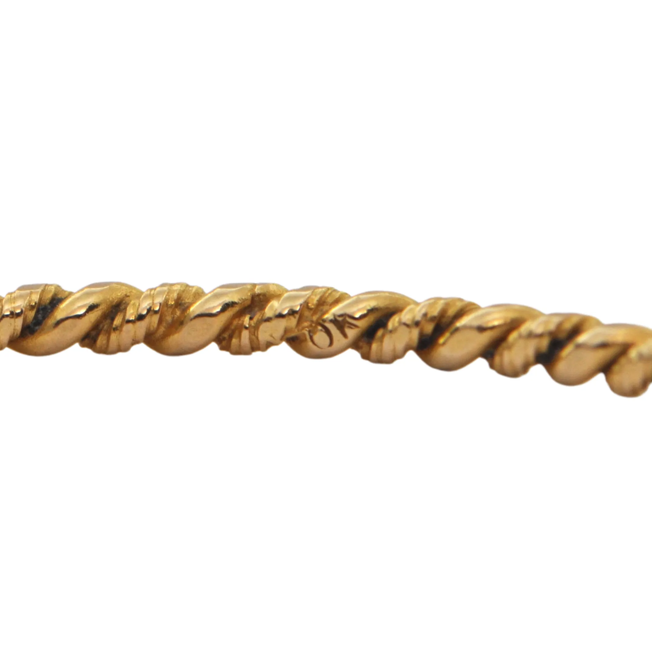Vintage 18K Yellow Gold Bangle Bracelet