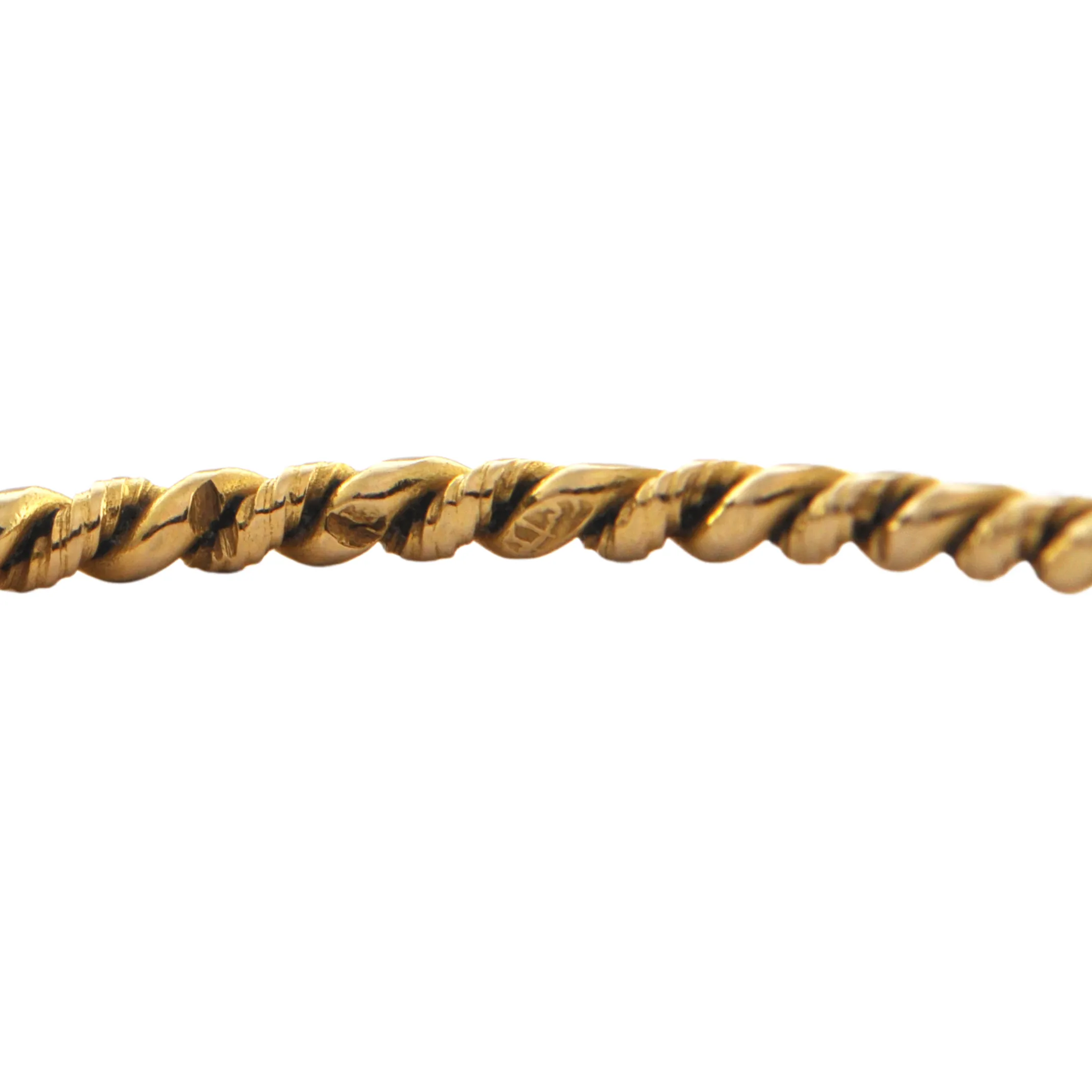Vintage 18K Yellow Gold Bangle Bracelet